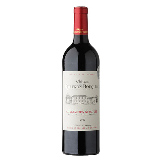 Château Billeron Bouquey Saint‑Émilion Grand Cru Bordeaux 2022